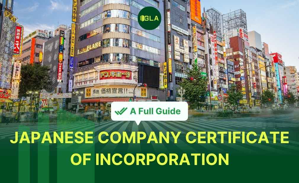  Giấy chứng nhận thành lập công ty Nhật Bản