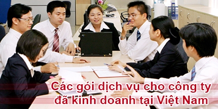 Gói dịch vụ cho công ty đã kinh doanh tại Việt Nam